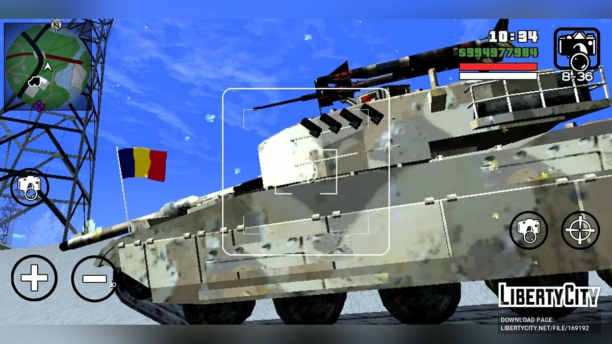 Танк румынской армии / GTA San Andreas (iOS, Android)