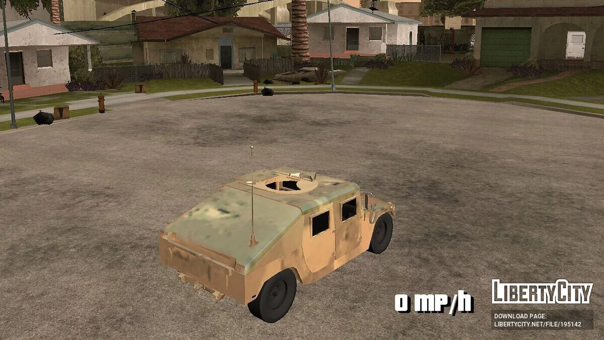 Военный Hammer H1 [Только DFF] / GTA San Andreas (iOS, Android)