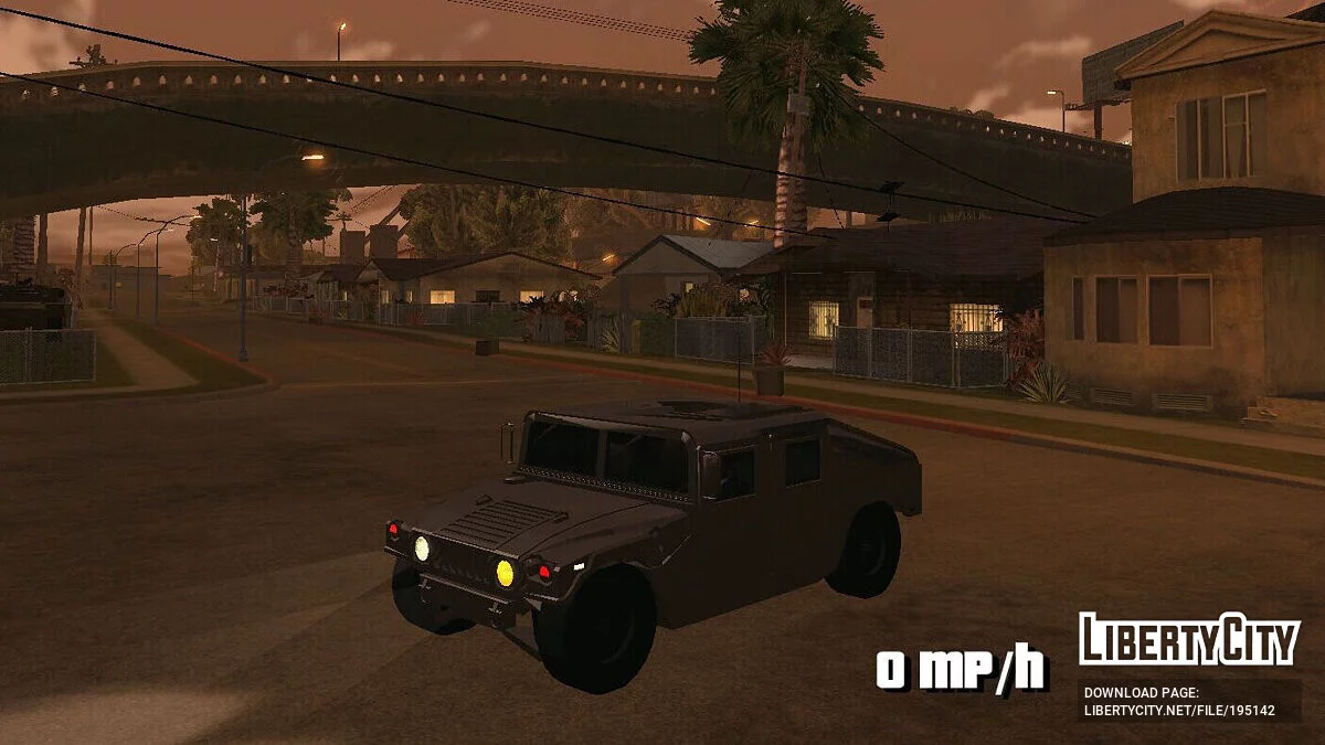 Военный Hammer H1 [Только DFF] / GTA San Andreas (iOS, Android)