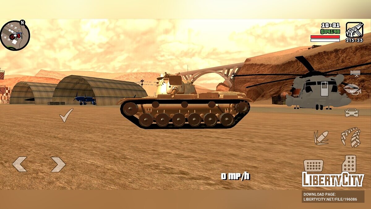 Скачать M60 Patton [только DFF] для GTA San Andreas (iOS, Android)