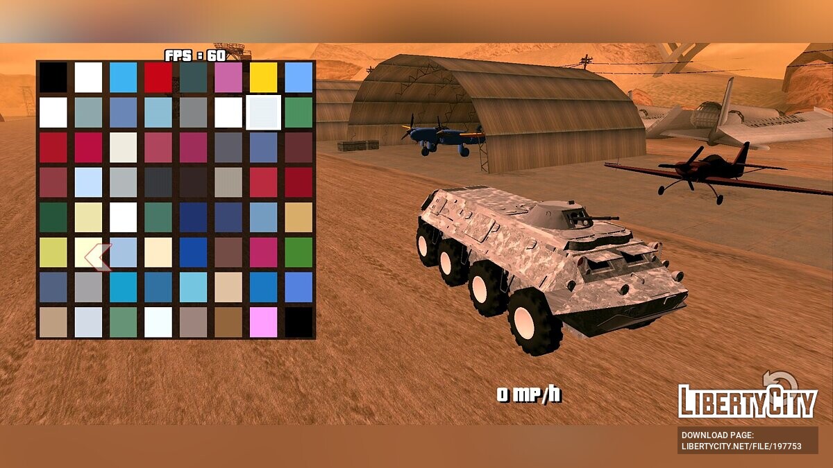 Скачать BTR-60 [Только DFF] для GTA San Andreas (iOS, Android)