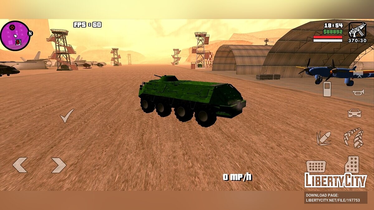 Скачать BTR-60 [Только DFF] для GTA San Andreas (iOS, Android)