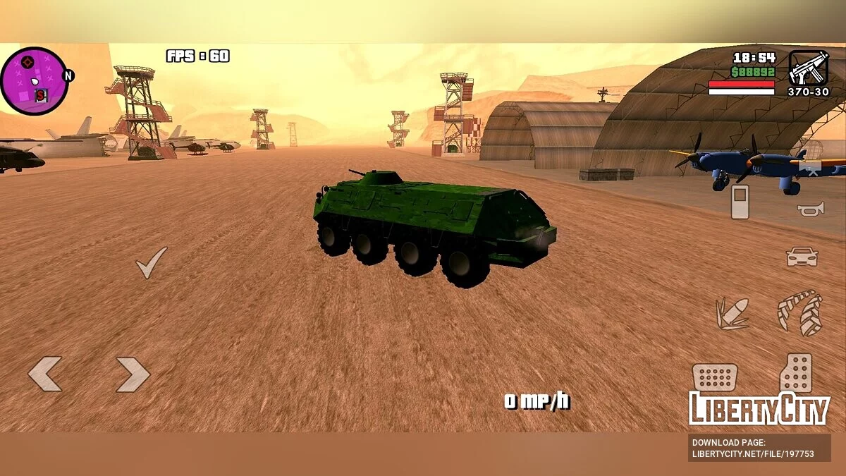 BTR-60 [Только DFF] / GTA San Andreas (iOS, Android)