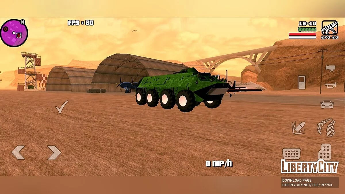 BTR-60 [Только DFF] / GTA San Andreas (iOS, Android)