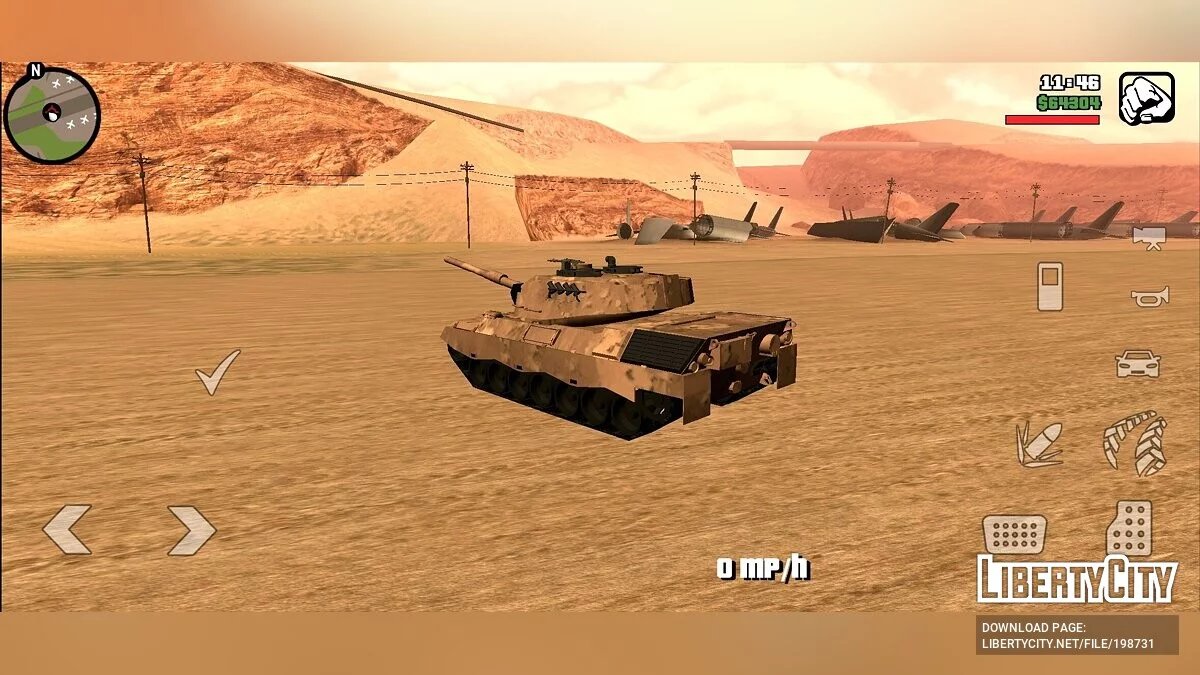 Leopard 1A5 [DFF Only] / GTA San Andreas (iOS, Android)