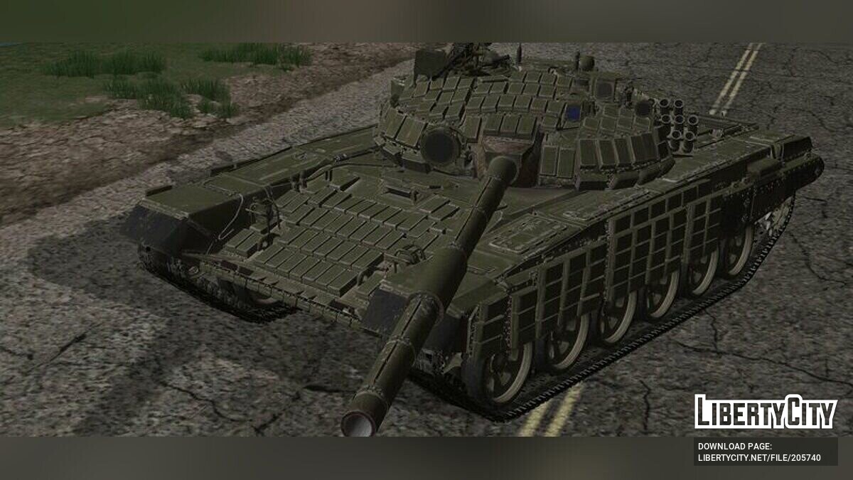 Скачать T-72B из War Thunder для GTA San Andreas (iOS, Android)