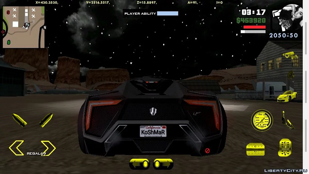 Lykan Hypersport (fixed) / GTA San Andreas (iOS, Android)