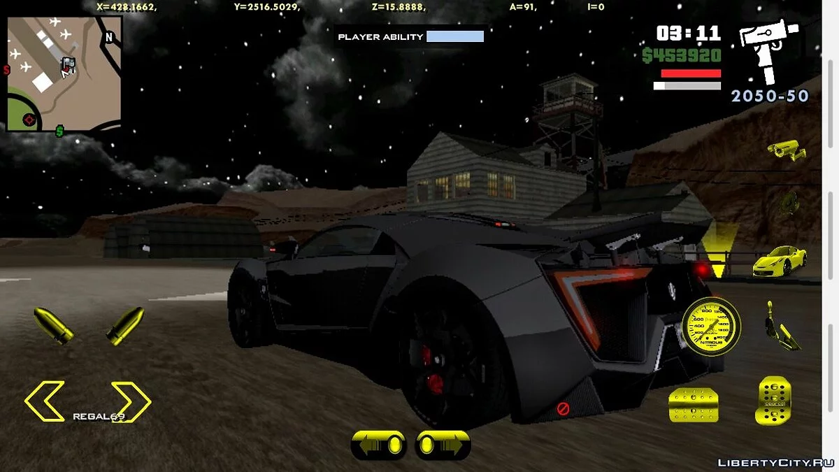 Lykan Hypersport (fixed) / GTA San Andreas (iOS, Android)