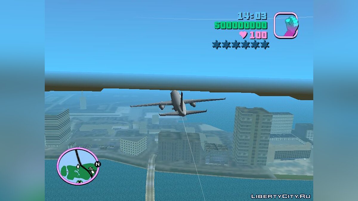 Скачать NFS Underground Airplane-object для GTA Vice City