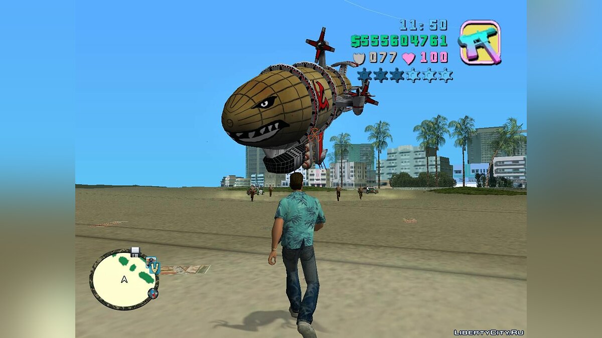 Замена Helicopter (chopper.dff, chopper.dff) в GTA Vice City (15 файлов)