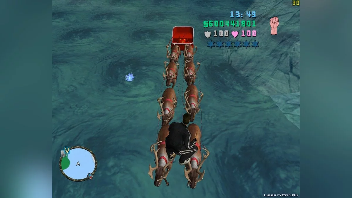 Flying sleigh of Santa Claus / GTA Vice City