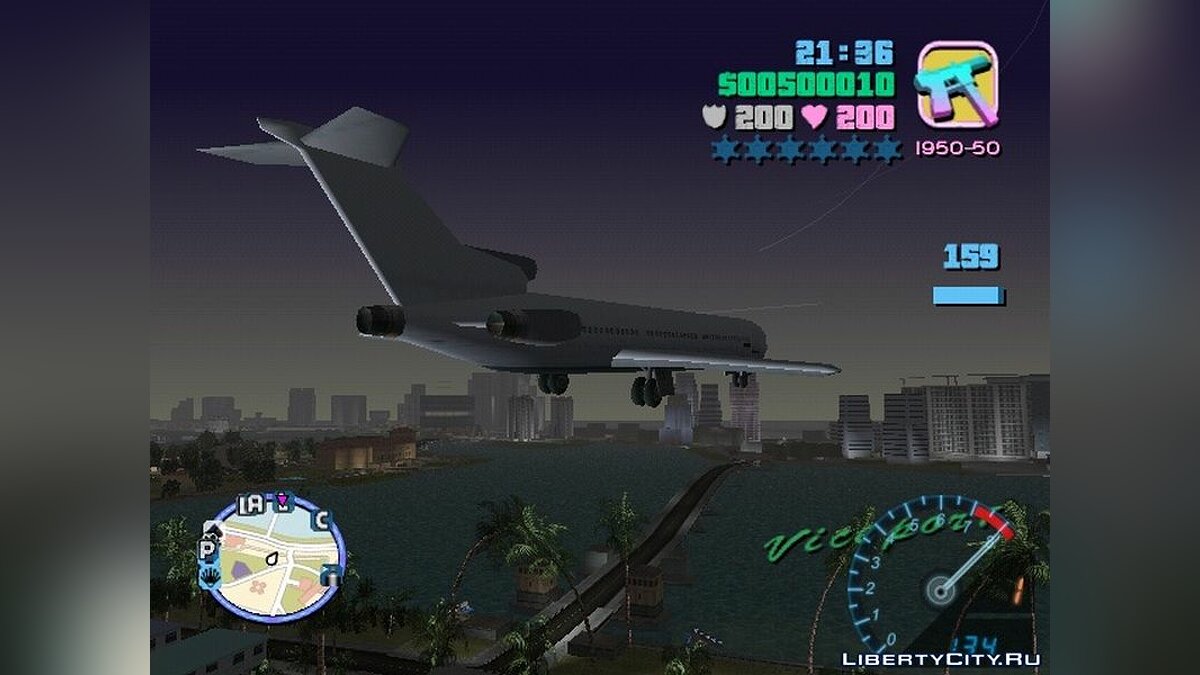 Управление большим самолетом для GTA Vice City - Картинка #1