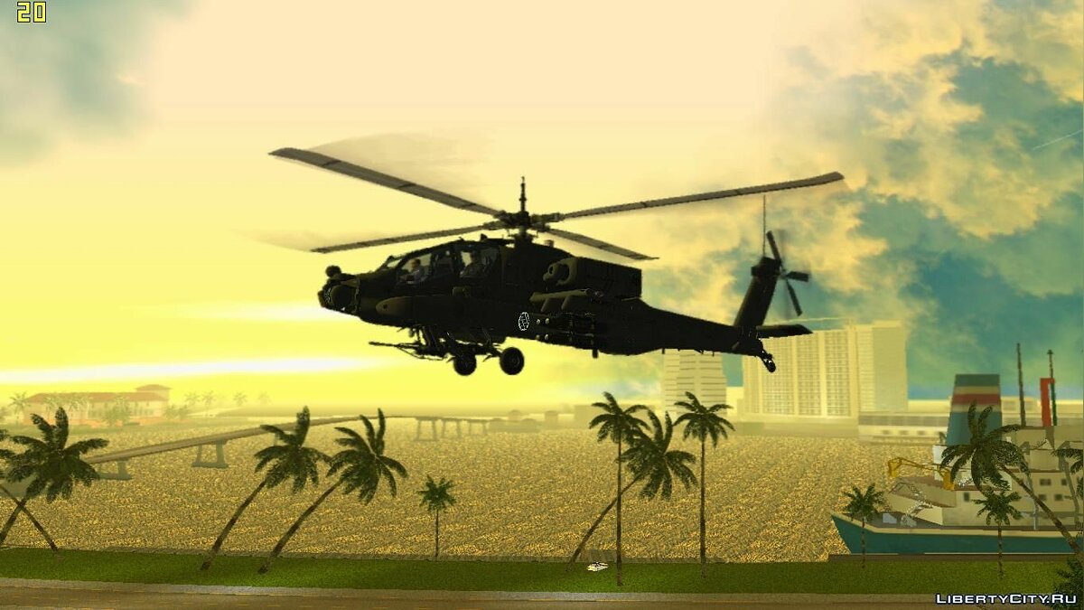 AH-64A Apache для GTA Vice City - Картинка #5