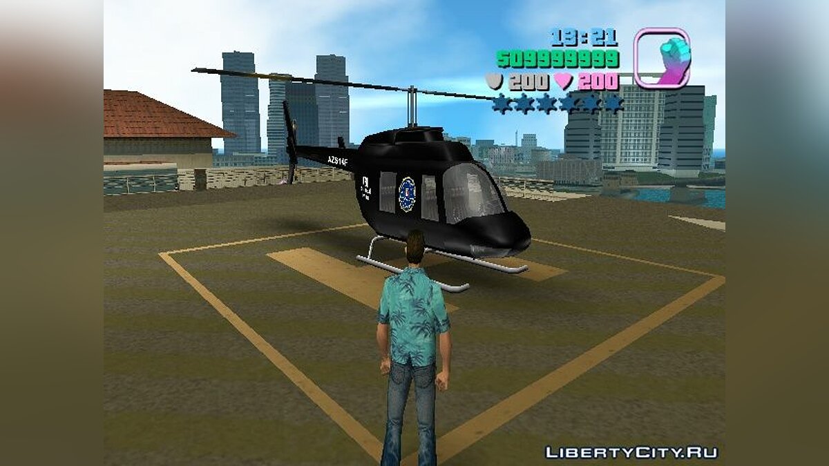 FBI Chopper для GTA Vice City - Картинка #4