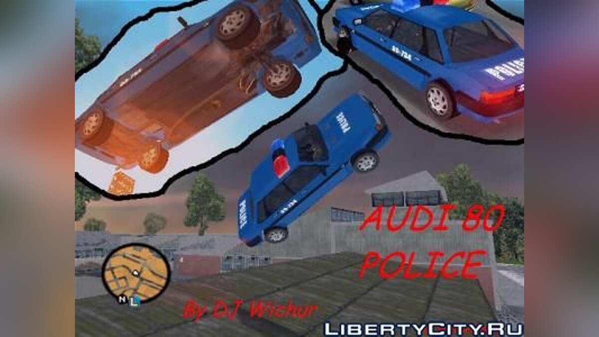 Audi 80 CD POLICE для GTA Vice City - Картинка #1