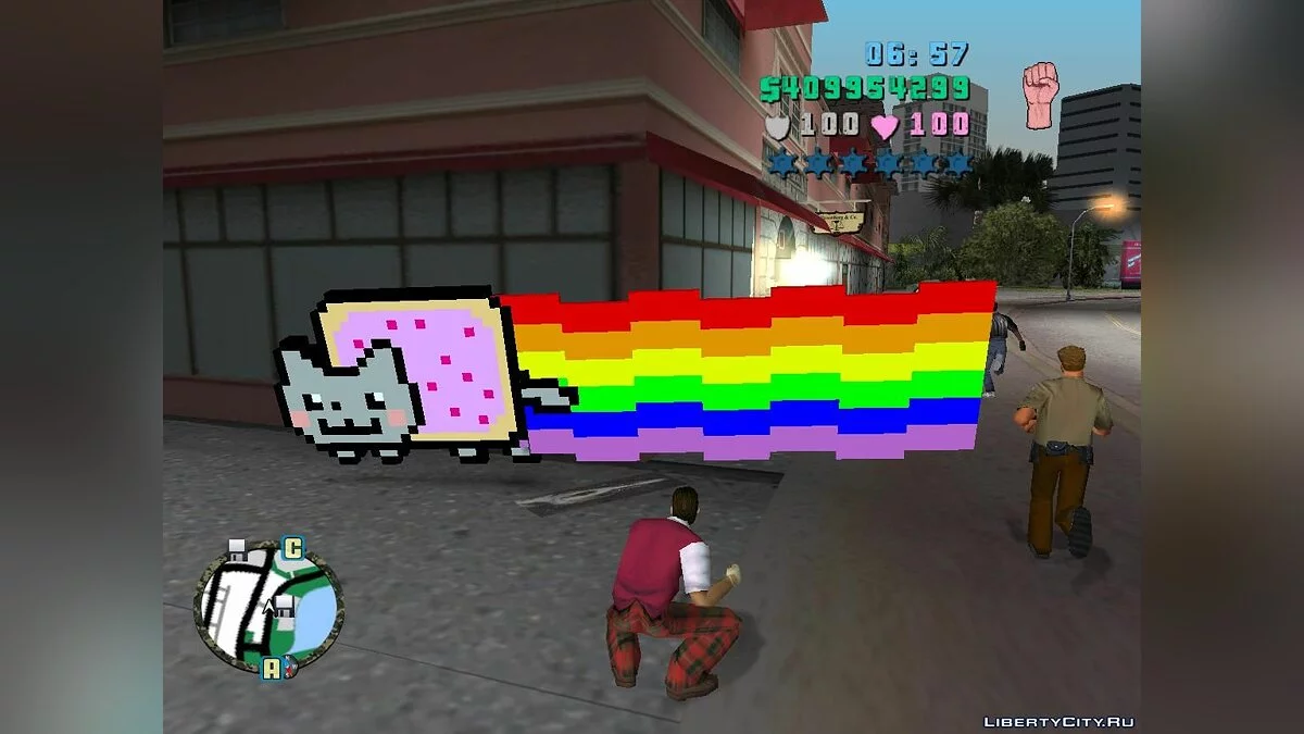 Nyan Cat Motorbike / GTA Vice City
