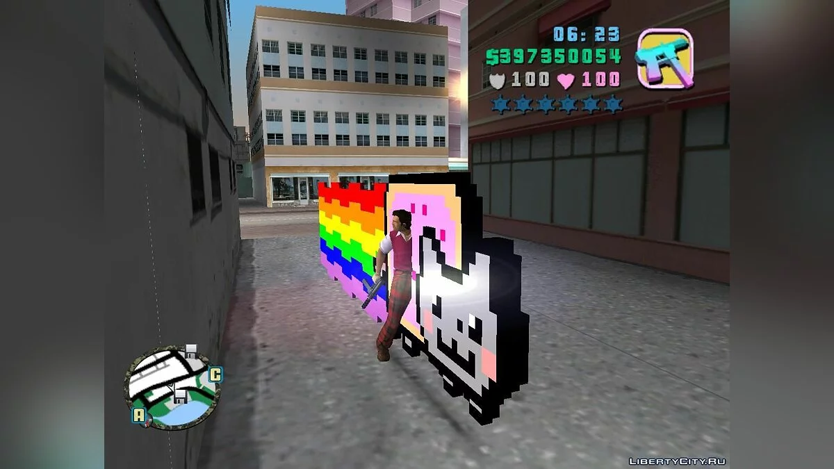Nyan Cat Motorbike / GTA Vice City