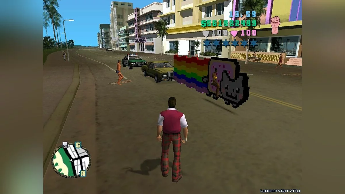 Nyan Cat Motorbike / GTA Vice City