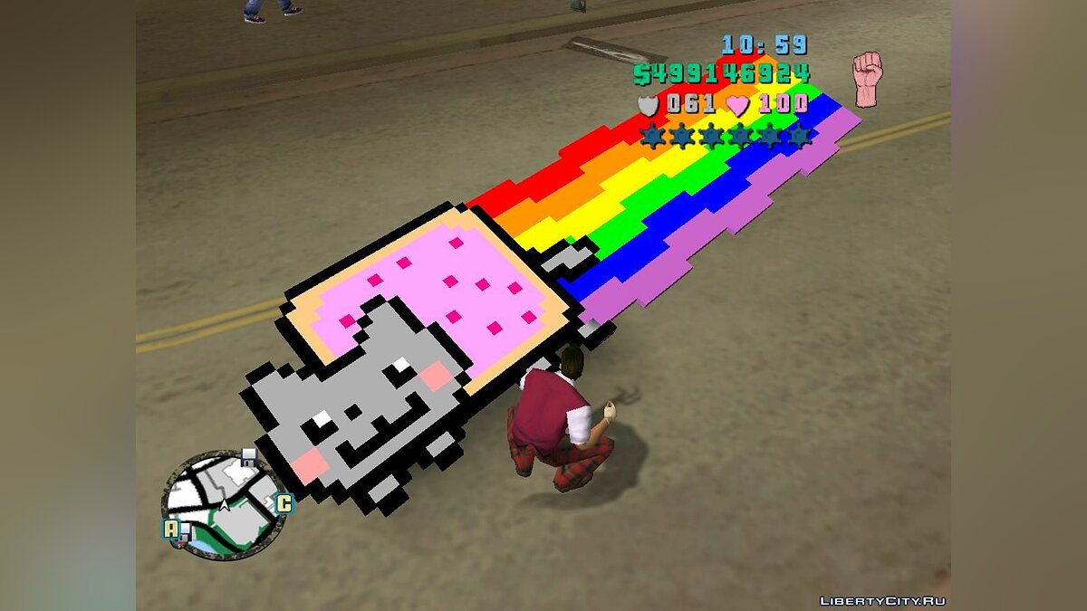 Скачать Nyan Cat Motorbike для GTA Vice City