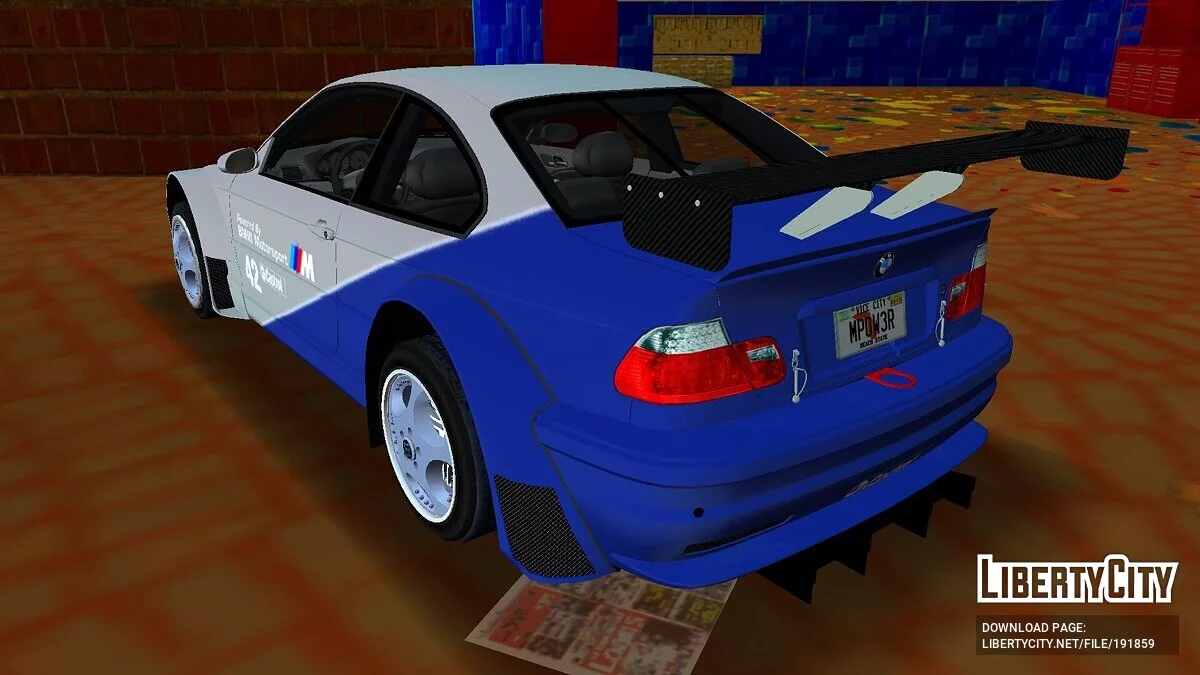 BMW M3 GTR E46 '01 (NFS MW Style) / GTA Vice City