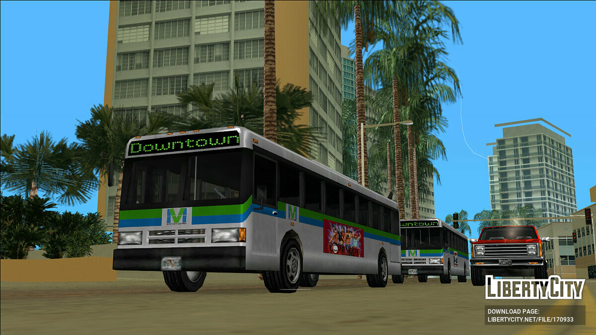 Замена Bus (bus.dff, bus.dff) в GTA Vice City (29 файлов) / Файлы  отсортированы по скачиваниям в порядке возрастания