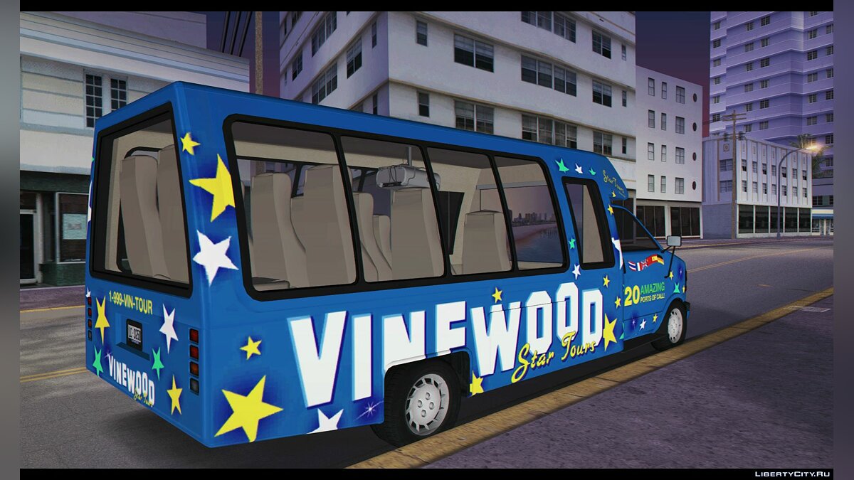 Brute Tour Bus from GTA 5 HD - Туристический автобус для GTA Vice City - Картинка #5