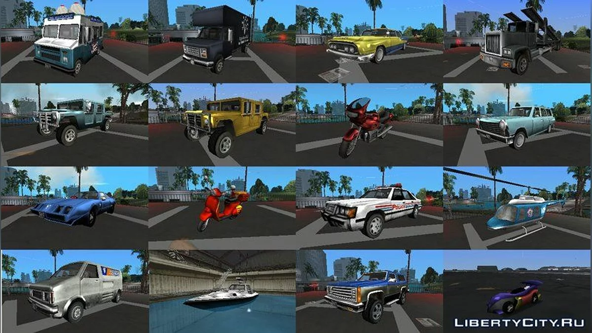 SOBB\'s Vice City Beta Vehicle Arsenal / GTA Vice City