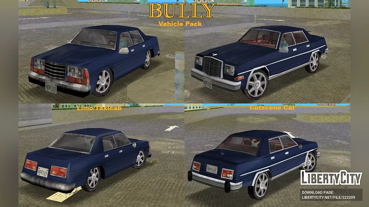 Сборник транспорта из Bully / GTA Vice City