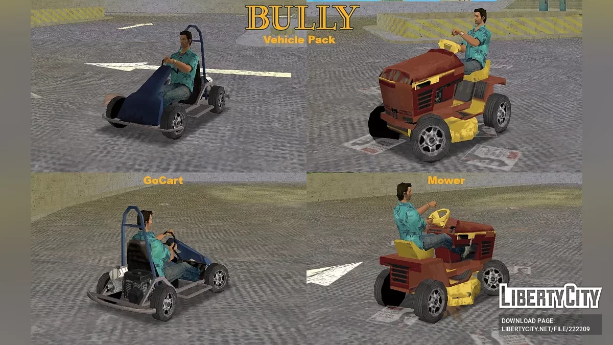 Сборник транспорта из Bully / GTA Vice City