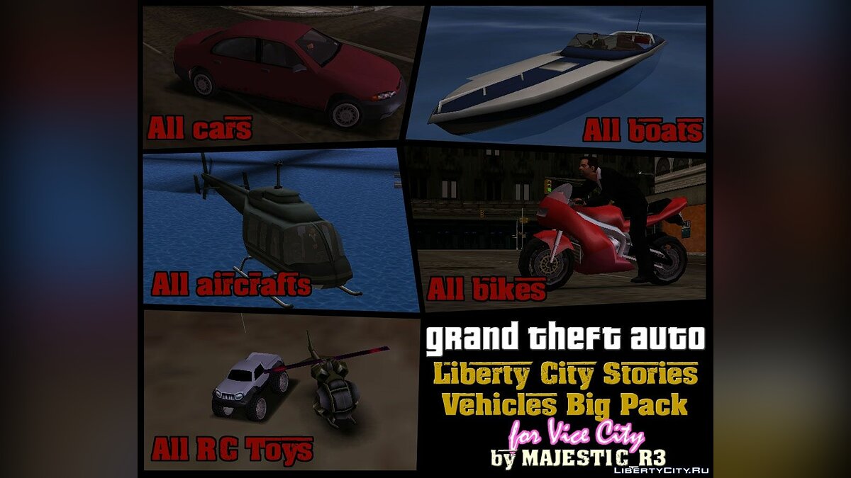 LCS Big Vehicles Pack для GTA Vice City - Картинка #1