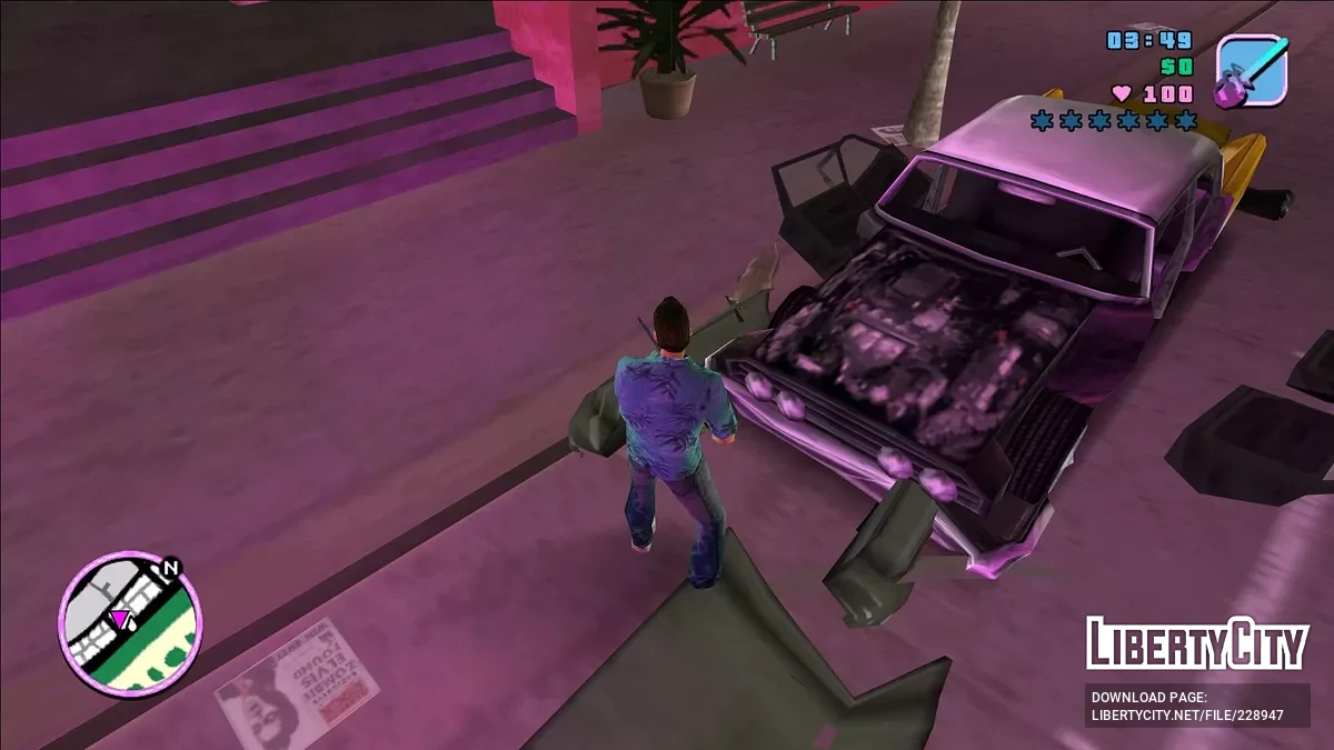 Улучшенные текстуры транспортного средства / GTA Vice City