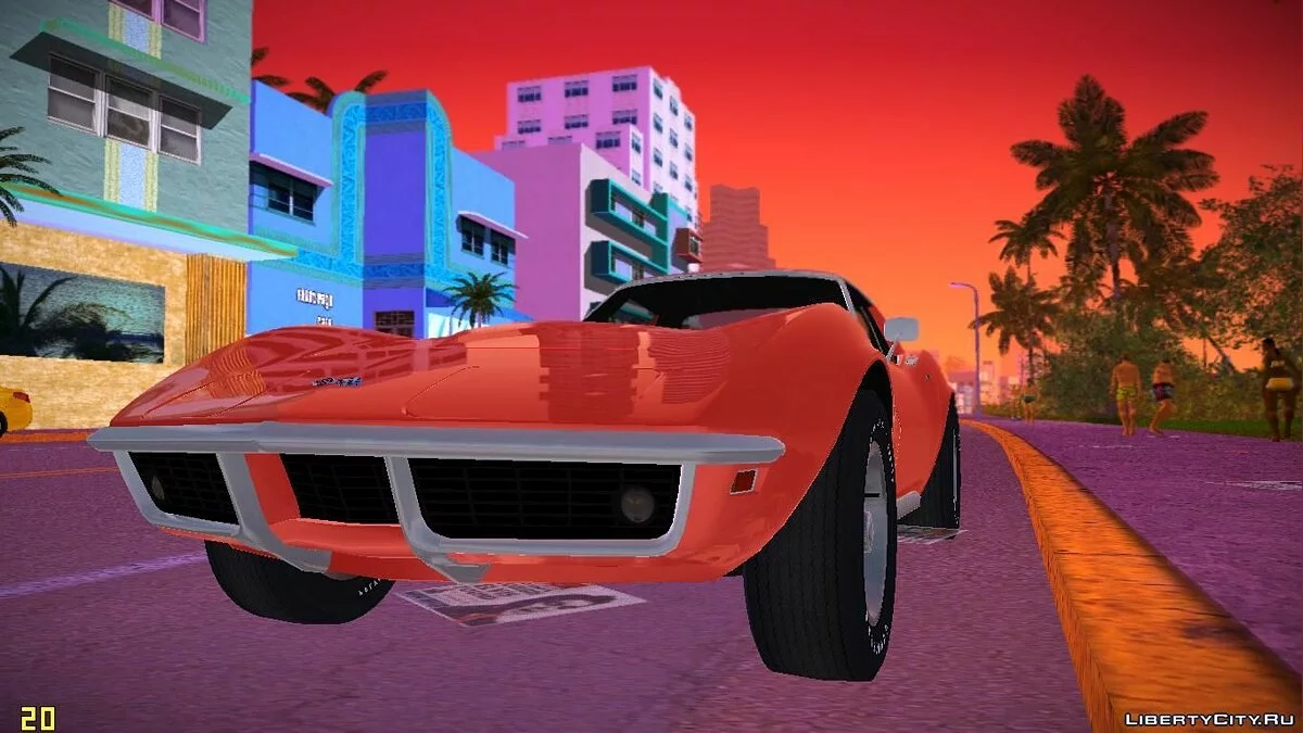 Chevrolet Corvette (C3) Stingray T-Top 1969 / GTA Vice City
