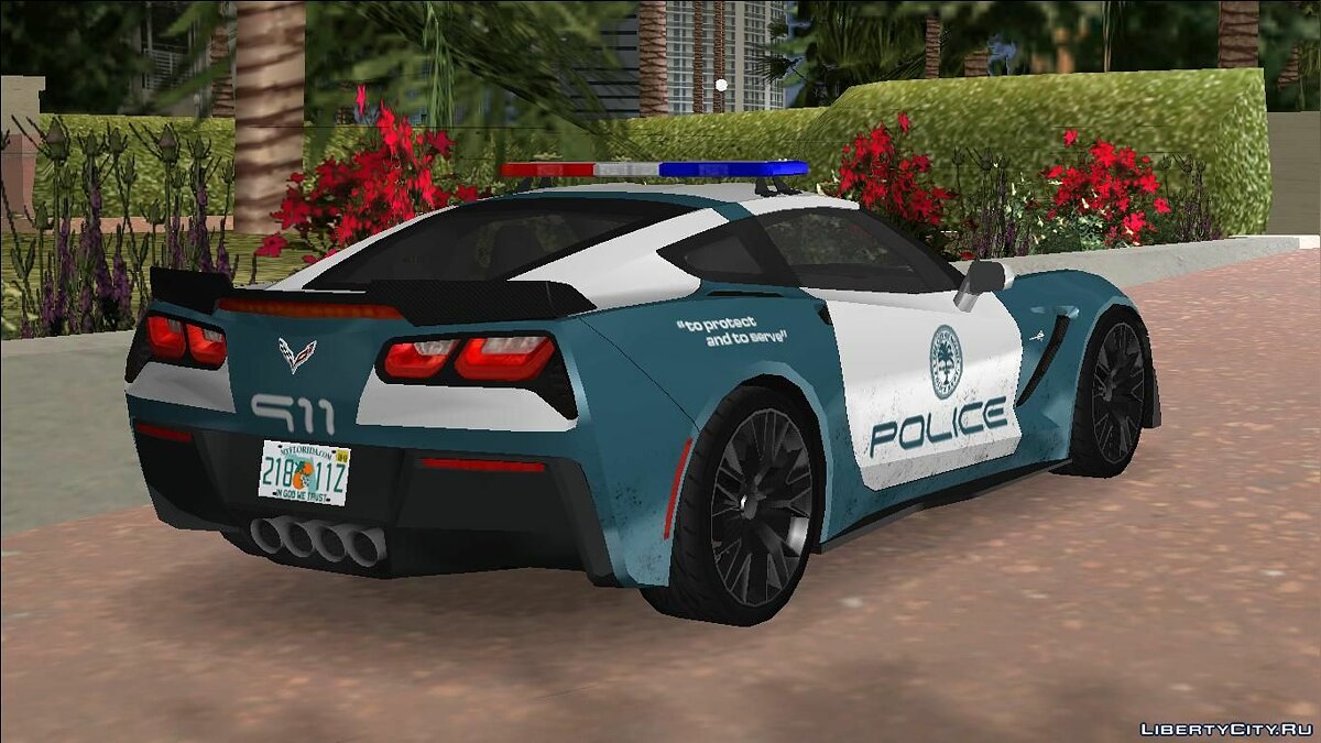 Corvette C7 Police для GTA Vice City - Картинка #4