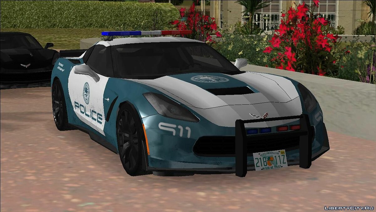 Corvette C7 Police для GTA Vice City - Картинка #3