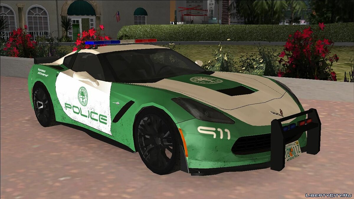 Corvette C7 Police для GTA Vice City - Картинка #7