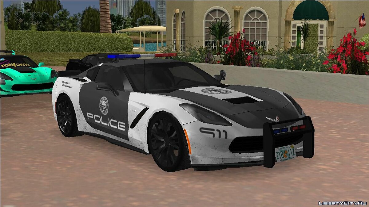 Corvette C7 Police для GTA Vice City - Картинка #1