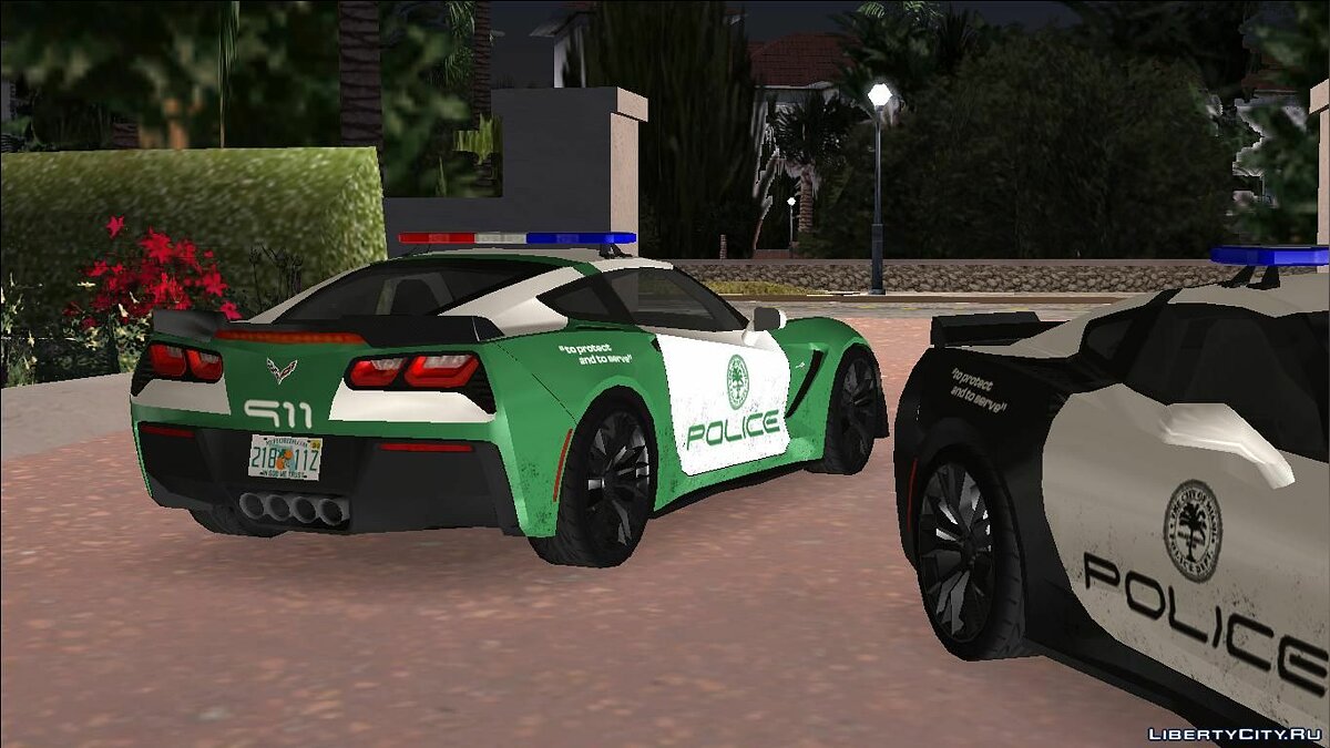Corvette C7 Police для GTA Vice City - Картинка #8