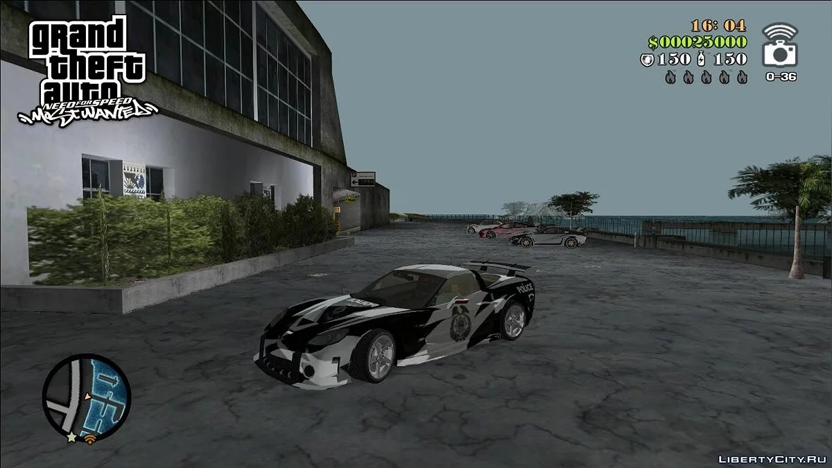 NFSMW Corvette C6 'Cross' / GTA Vice City