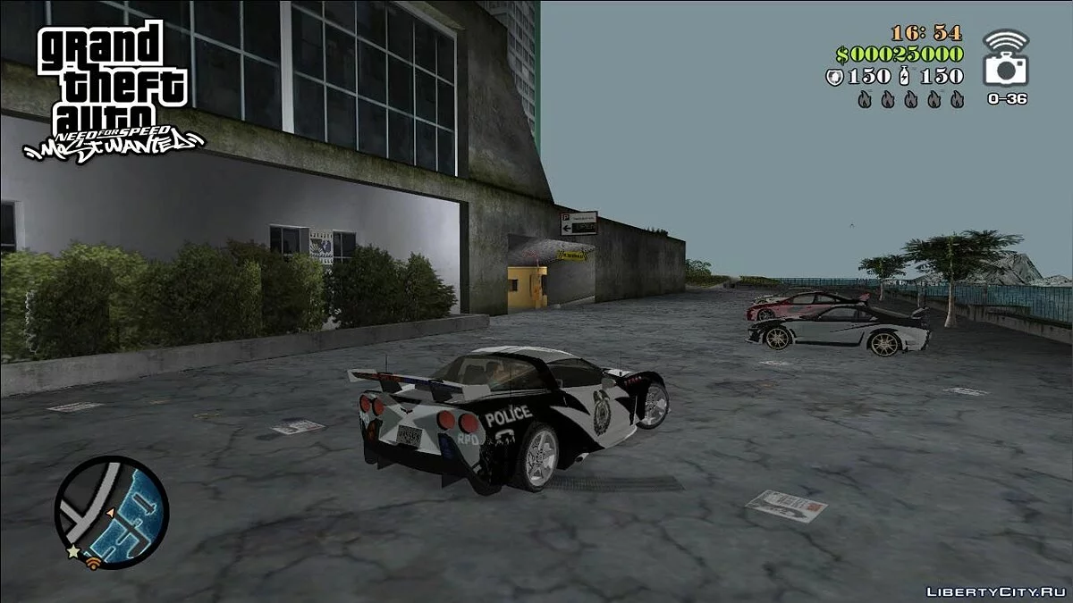 NFSMW Corvette C6 'Cross' / GTA Vice City