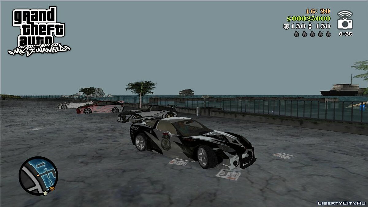 NFSMW Corvette C6 'Cross' для GTA Vice City - Картинка #5