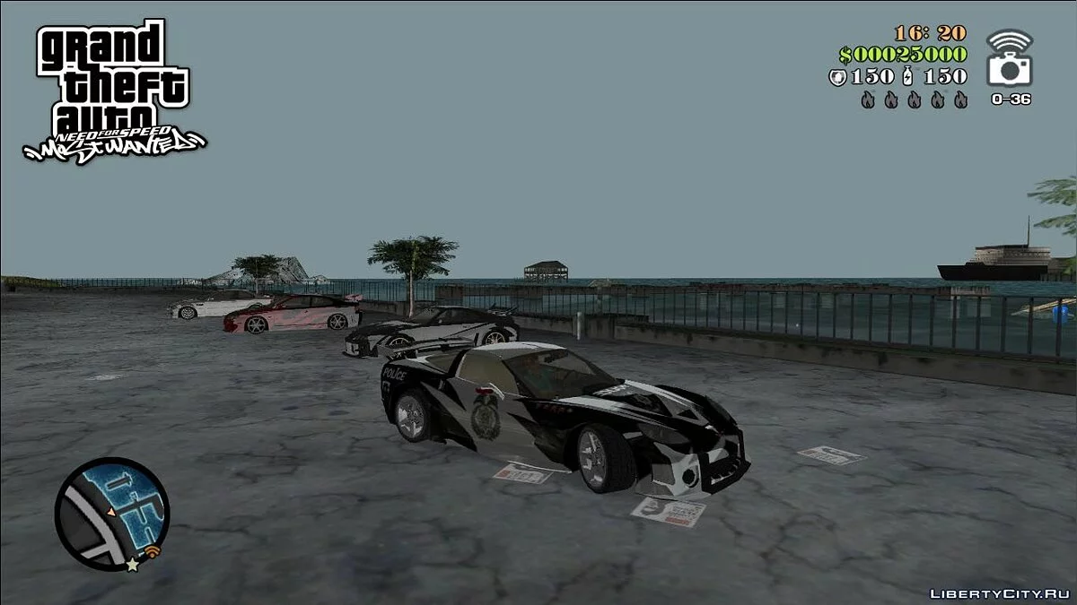 NFSMW Corvette C6 'Cross' / GTA Vice City