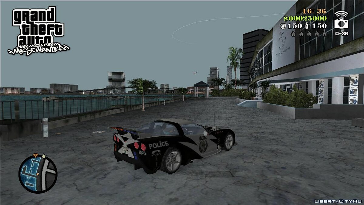 NFSMW Corvette C6 'Cross' для GTA Vice City - Картинка #7
