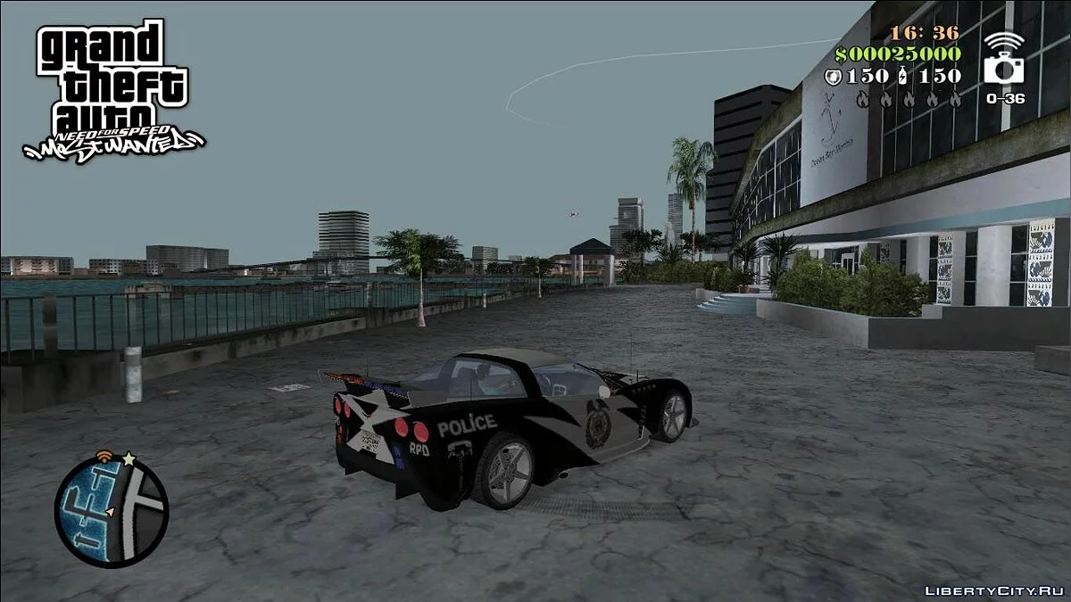 NFSMW Corvette C6 'Cross' / GTA Vice City