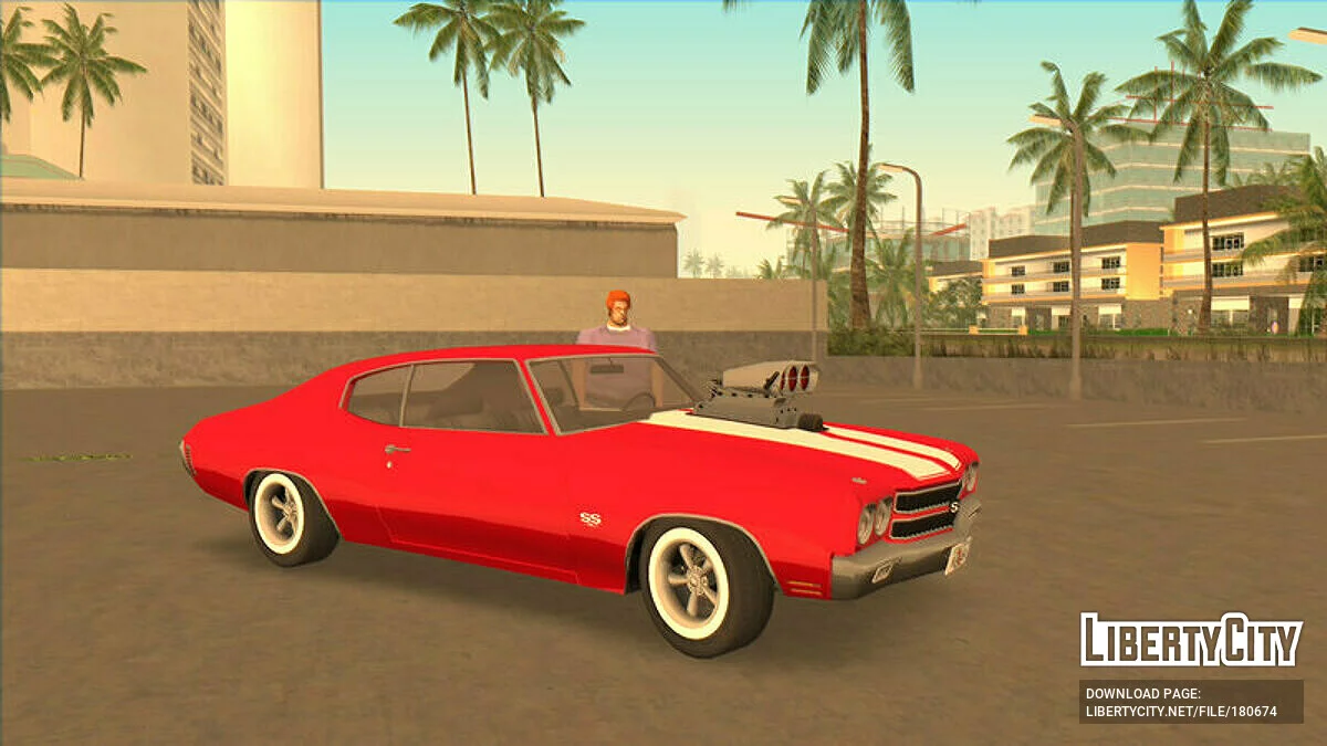 Chevrolet Chevelle SS 454 Cowl Induction '70 / GTA Vice City