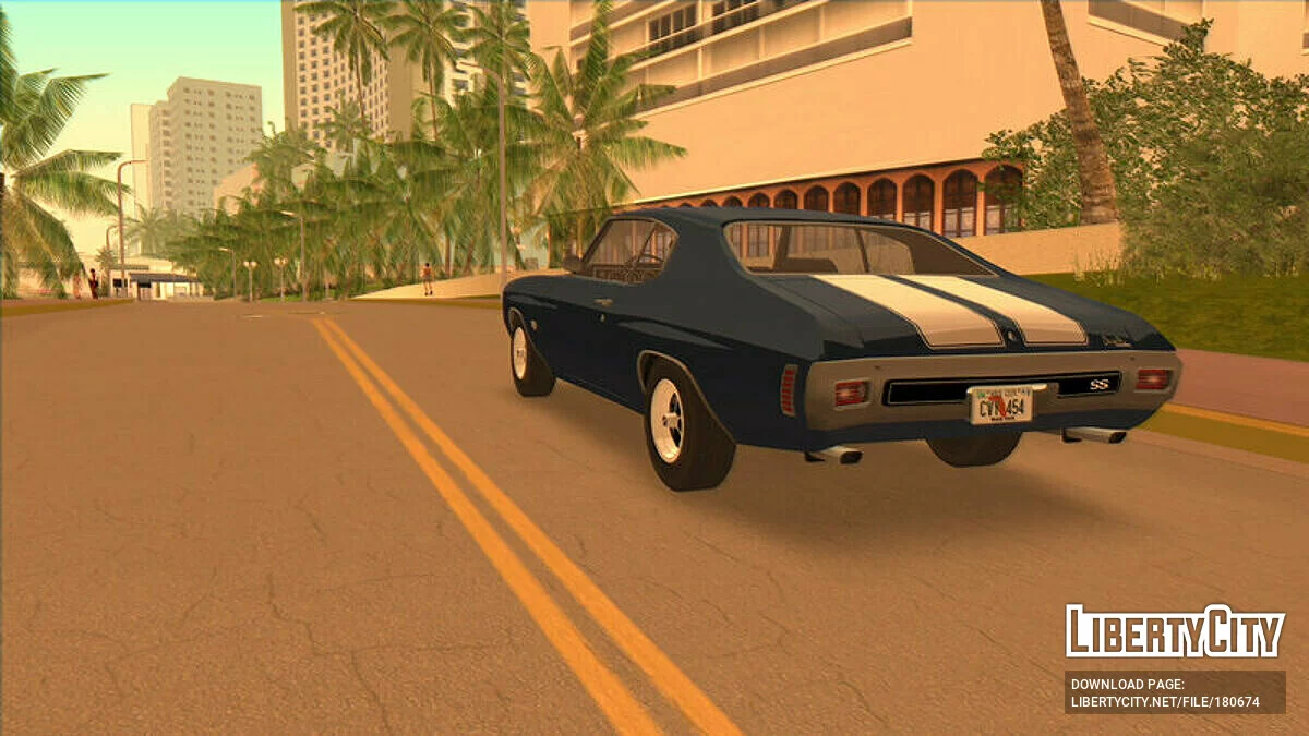 Chevrolet Chevelle SS 454 Cowl Induction '70 / GTA Vice City