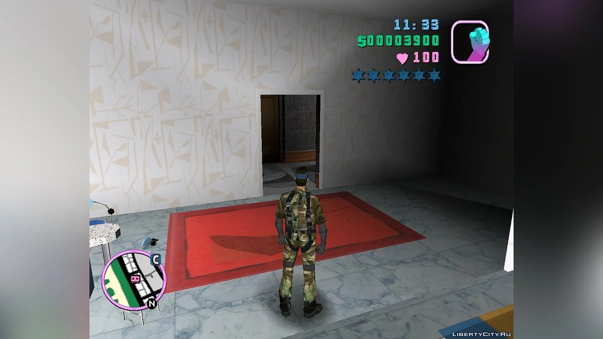Скин Снейка из MGS / GTA Vice City