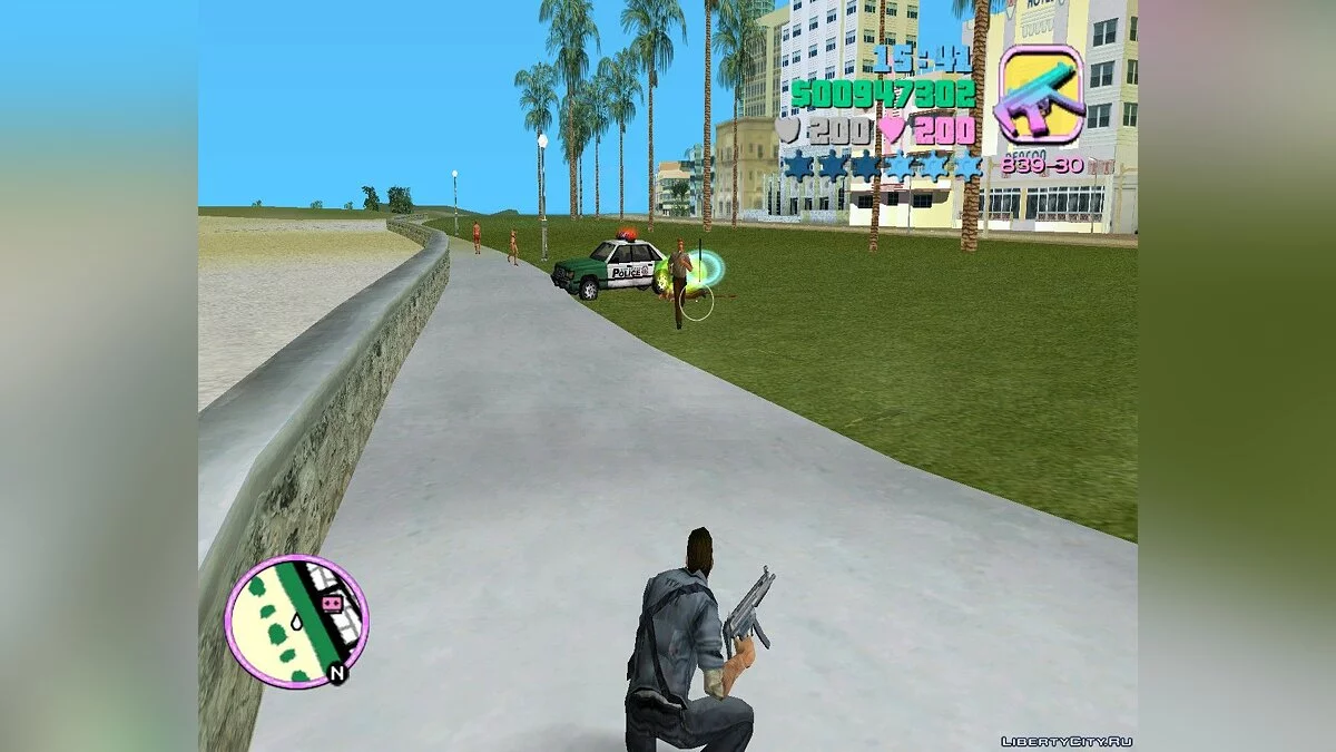 Томми в одежде из игры "Manhunt" / GTA Vice City