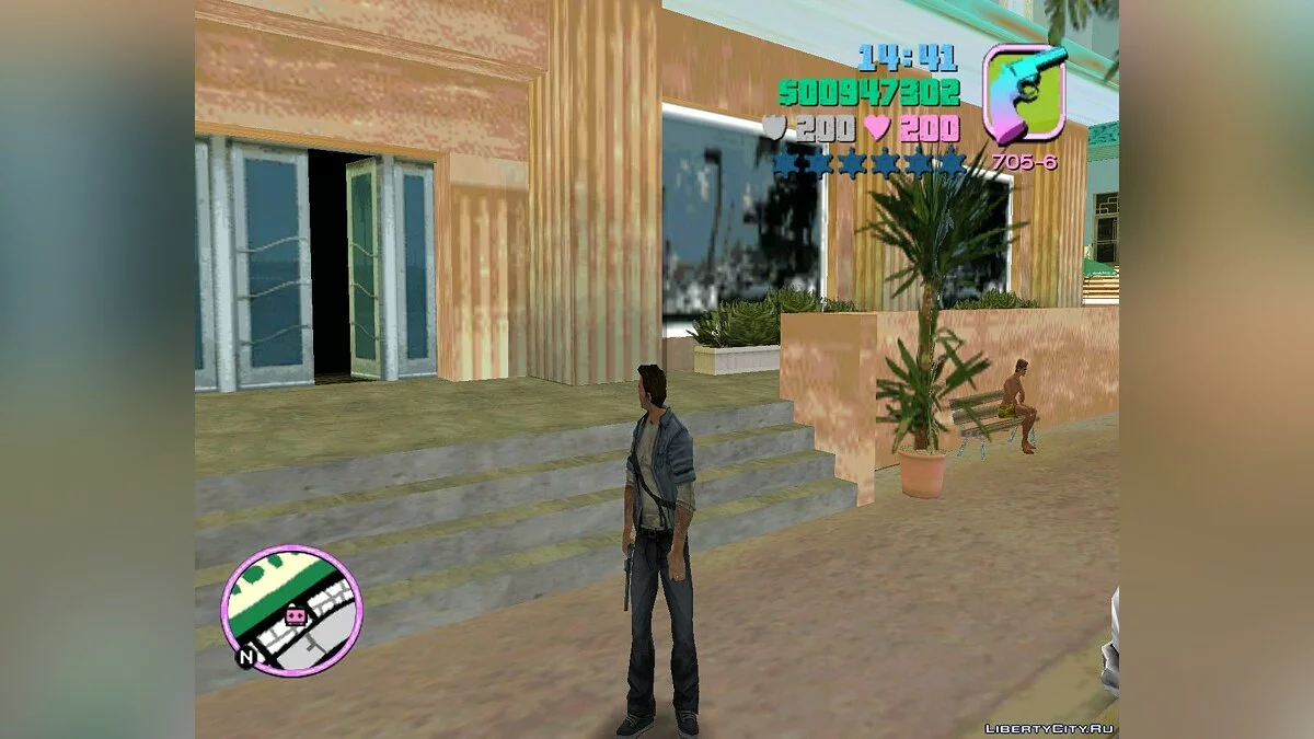 Томми в одежде из игры "Manhunt" / GTA Vice City