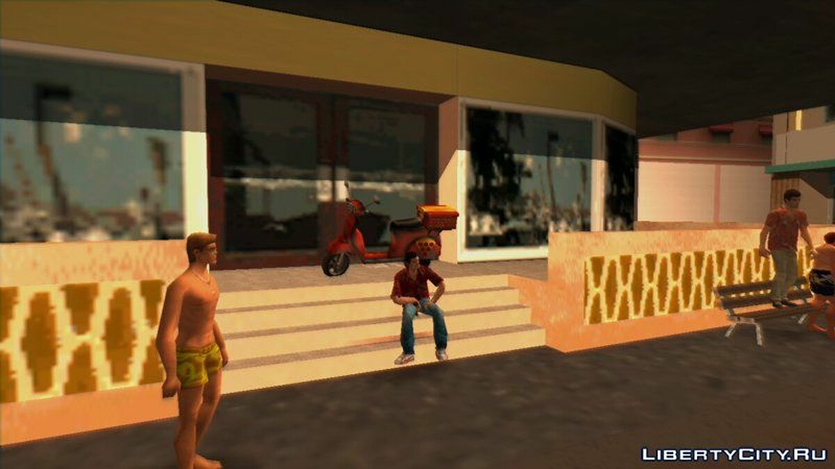 Скачать Доставщик пиццы для GTA Vice City