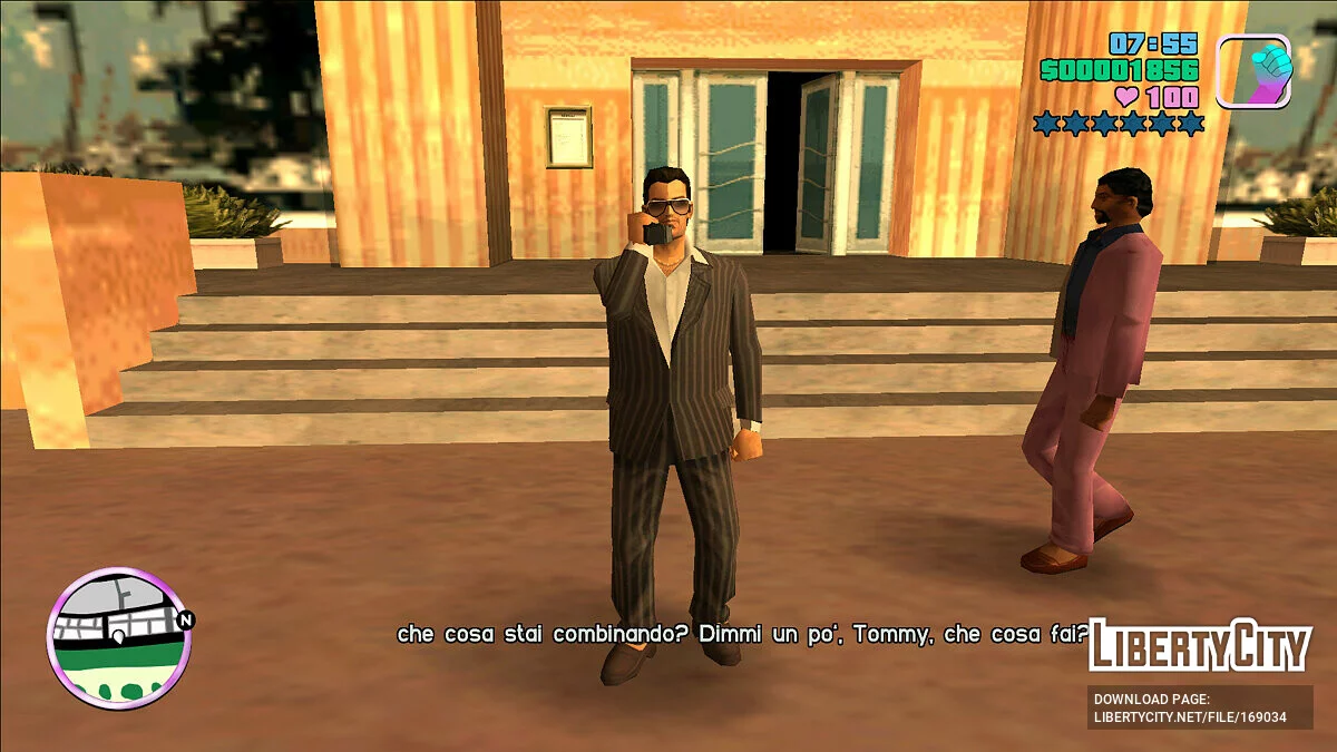 Томми в очках из фильма «Лицо со шрамом» / GTA Vice City